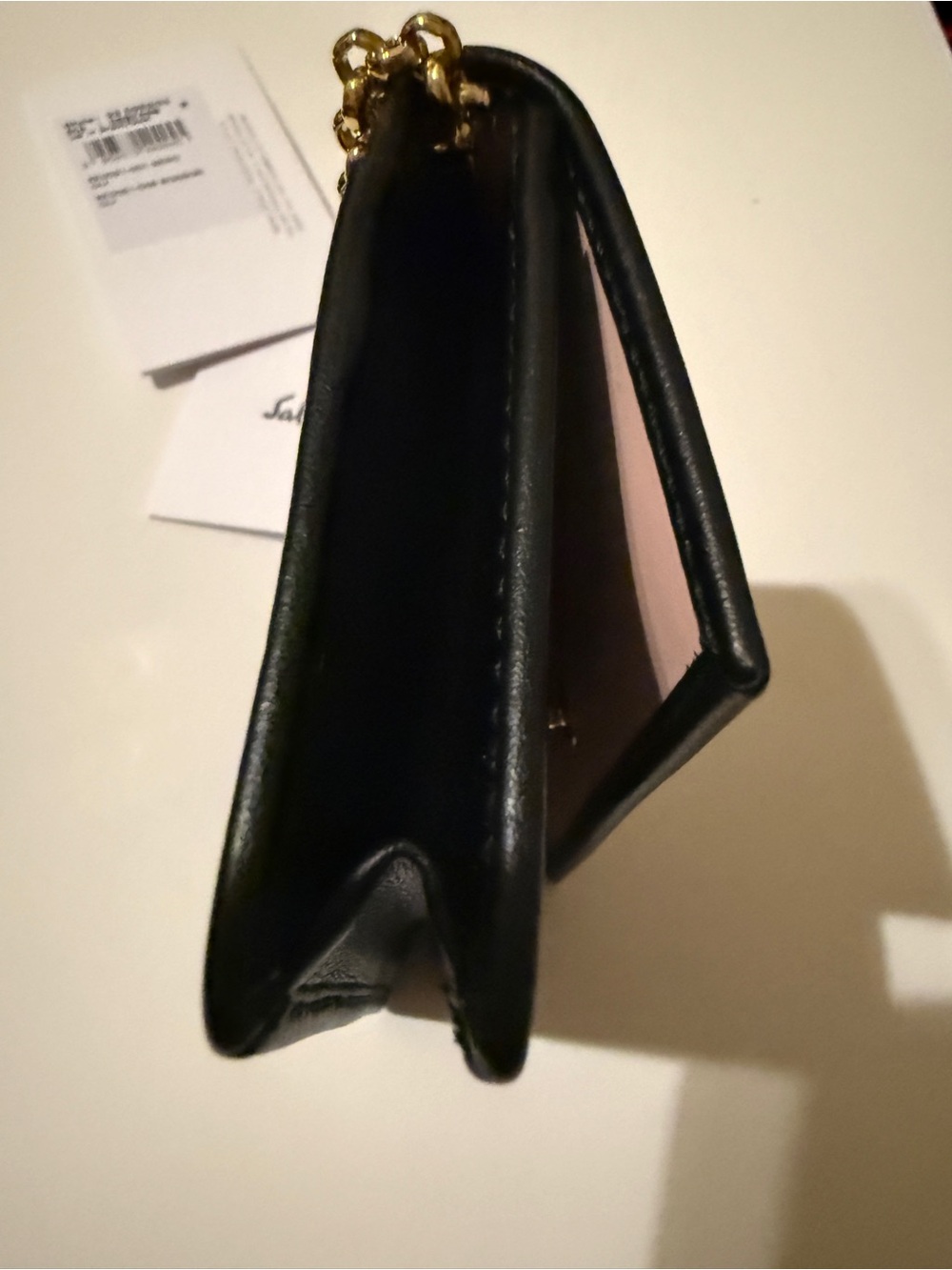 Salvatore Ferragamo Gancini Flower Card Holder Keychain Black, never used - Picture 11 of 11